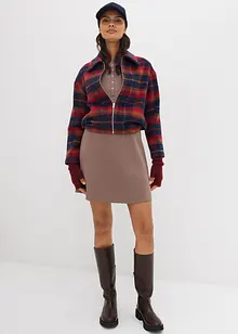 Žebrované šaty z elastické bavlněné směsi, bonprix