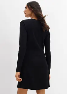 Žebrované šaty z elastické bavlněné směsi, bonprix