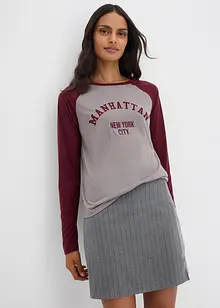 Žerzejové tričko s dlouhým rukávem, bonprix