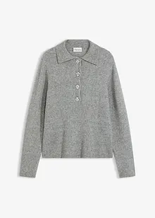 Pólo svetr s podílem vlny, bonprix