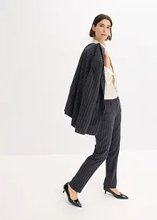 Saténová halenka s odnímatelnou kravatou (2dílná souprava), bonprix