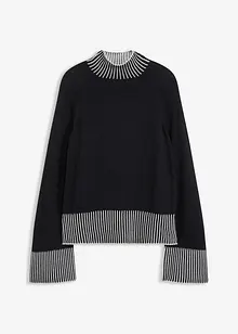 Svetr se stojáčkem, s podílem kašmíru, bonprix