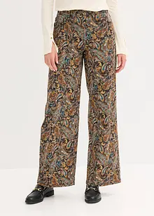 Strečové kalhoty Wide Leg, s bavlnou, bonprix