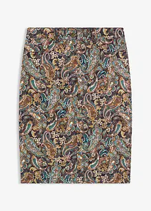 Strečová sukně s bavlnou, bonprix