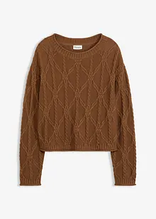 Svetr s podílem bavlny, bonprix