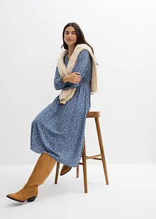 Midi šaty ze splývavé viskózy, bonprix