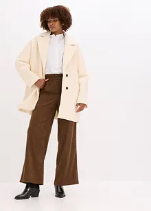 Manšestrové kalhoty se širokými nohavicemi, bonprix