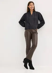 Halenka z bavlny, s krajkovými detaily, bonprix