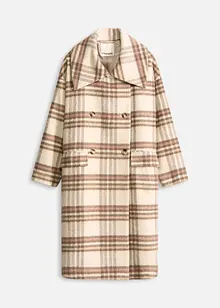 Oversize kabát z měkké vlněné směsi, bonprix