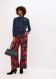 Halenka s vazačkou, ze splývavého saténu, bonprix