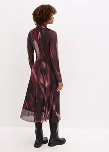 Midi šaty z jemné síťoviny, bonprix