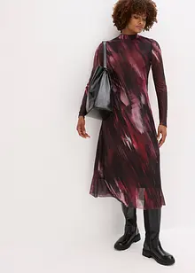 Midi šaty z jemné síťoviny, bonprix