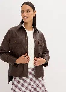 Košile z umělé kůže s obnošeným vzhledem, bonprix