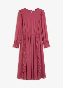 Šifónové šaty s volány, bonprix