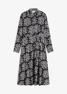 Midi šaty ze splývavé viskózy, bonprix