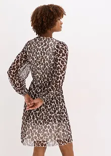 Tunikové šaty z měkké síťoviny, bonprix