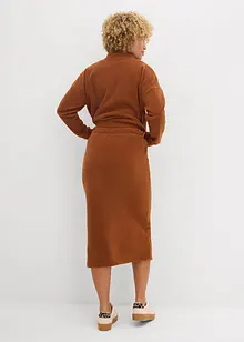 Midi sukně z flísu Polar, bonprix