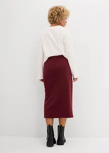 Midi sukně z flísu Polar, bonprix