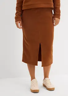 Midi sukně z flísu Polar, bonprix