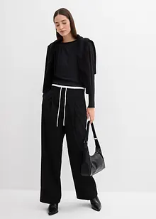 Široké kalhoty z viskózové směsi, bonprix