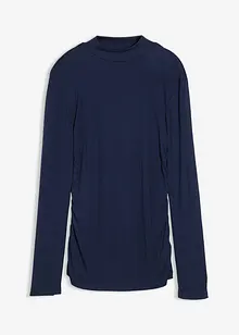 Žebrované tričko s nařasením, bonprix