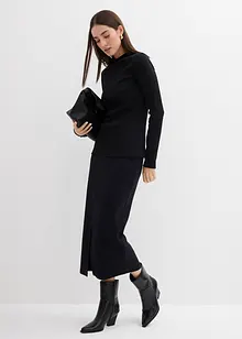 Žebrované tričko s dlouhým rukávem, bonprix