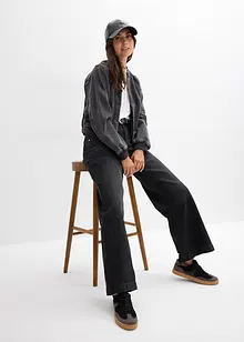 Džíny Wide Leg, Mid Waist, s nakládanými kapsami, bonprix
