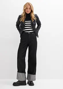 Džíny Baggy, Mid Waist, bonprix