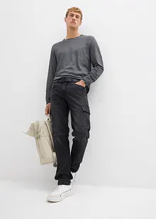 Triko s dlouhým rukávem a sepraným vzhledem (2 ks v balení), bonprix