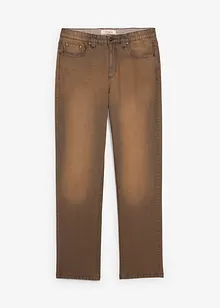 Lehké strečové džíny Classic Fit s pohodlným pasem a vintage sepráním, bonprix