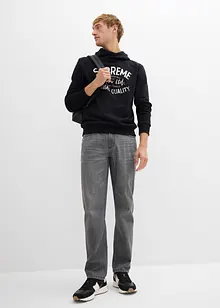 Mikina s kapucí, z měkké bavlněné směsi, bonprix