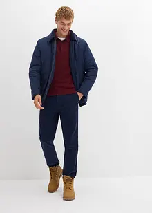 Pólo svetr z jemné pleteniny s luxusní merino vlnou, Slim Fit, bonprix