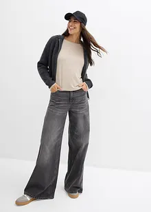 Oversize tričko ze splývavé směsi viskózy a elastanu, bonprix