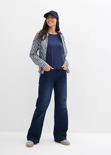 Oversize tričko ze splývavé směsi viskózy a elastanu, bonprix