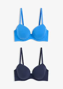 Vyztužená podprsenka s kosticemi a organickou bavlnou (2 ks v balení), bonprix