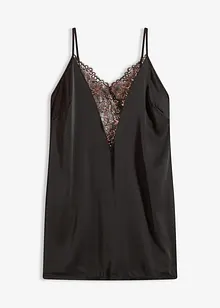 Saténové negližé s třpytivou přízí, bonprix