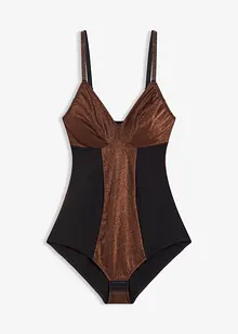 Stahovací body se středním tvarujícím efektem, z třpytivého materiálu, bonprix