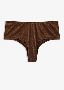 Maxi brazilské kalhotky z třpytivého materiálu, bonprix