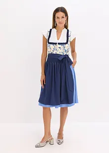 Kroj ve stylu dirndl s vyšívanou zástěrou (2dílná souprava), bonprix