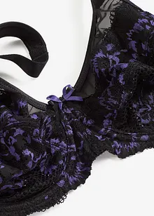 Zmenšovací podprsenka s polstrovanými ramínky a jemnou krajkou, bonprix