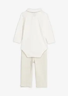 Body a kalhoty z čisté organické bavlny (2dílná souprava), bonprix