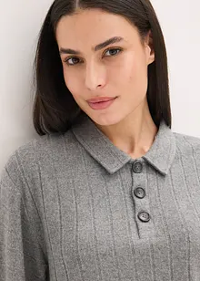 Domácí souprava z měkkého žebrovaného materiálu, oversize, bonprix