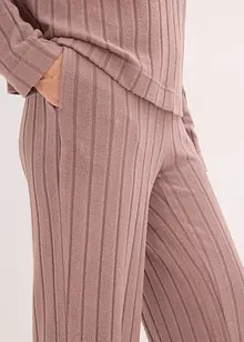 Domácí souprava z měkkého žebrovaného materiálu, oversize, bonprix