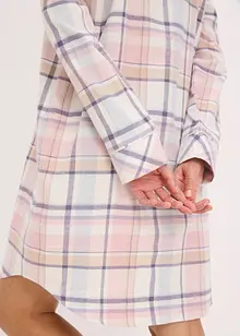 Tkaná noční košile z flanelu, s knoflíkovou lištou, bonprix