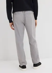 Kalhoty bez zapínání, Relaxed Fit, z čistého bavlněného kepru, Tapered, bonprix