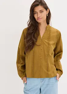 Halenka z bavlny, s krajkovými detaily, bonprix