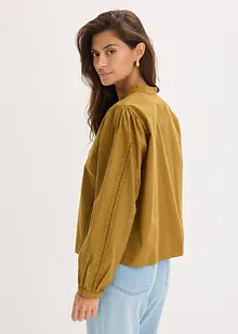 Halenka z bavlny, s krajkovými detaily, bonprix