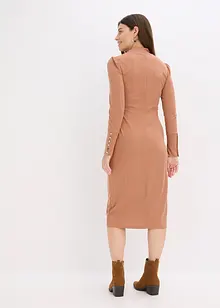 Žebrované žerzejové šaty z viskózové směsi, bonprix