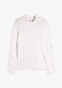 Žebrované tričko z viskózové směsi, bonprix