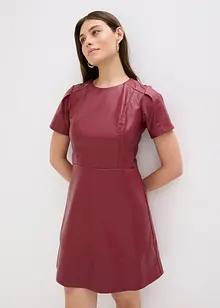 Krátké šaty z umělé kůže, bonprix